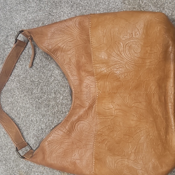 American Leather Co. Handbags - American leather company, western floral, satchel purse, shoulder length